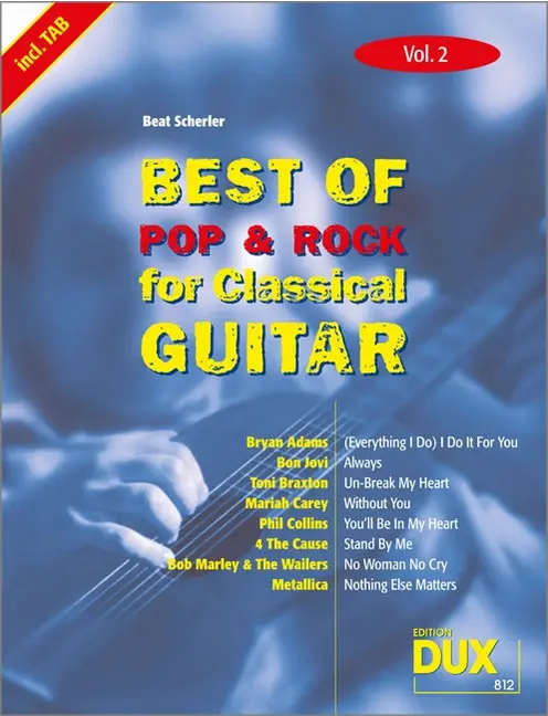 Best of Pop & Rock for Classical Guitar Vol. 2